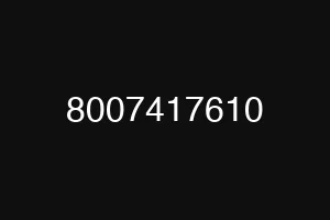 8007417610